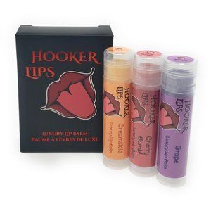 Hooker Lips Luxury Lip Balm Classics I Variety 3 Pack